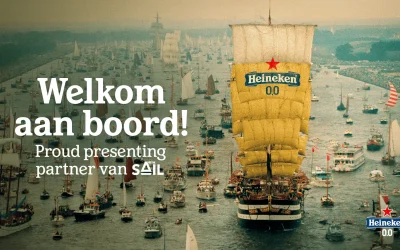 Heineken als hoofdsponsor van SAIL Amsterdam 2025