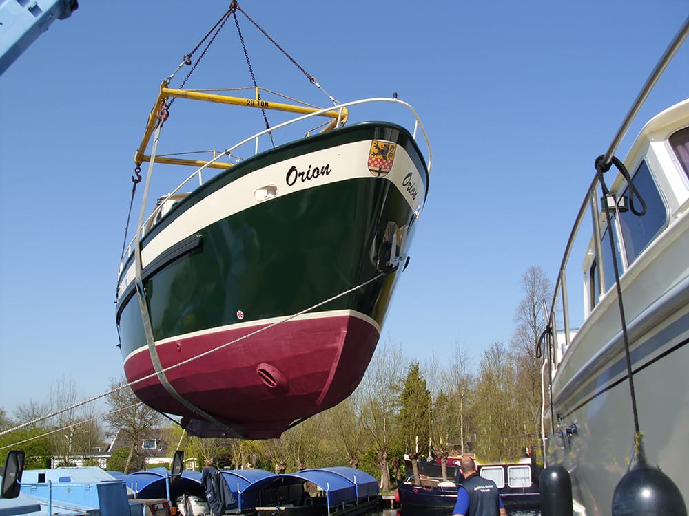 Jachthaven Omtzigt op de Vinkeveense Plassen bij Vinkeveen