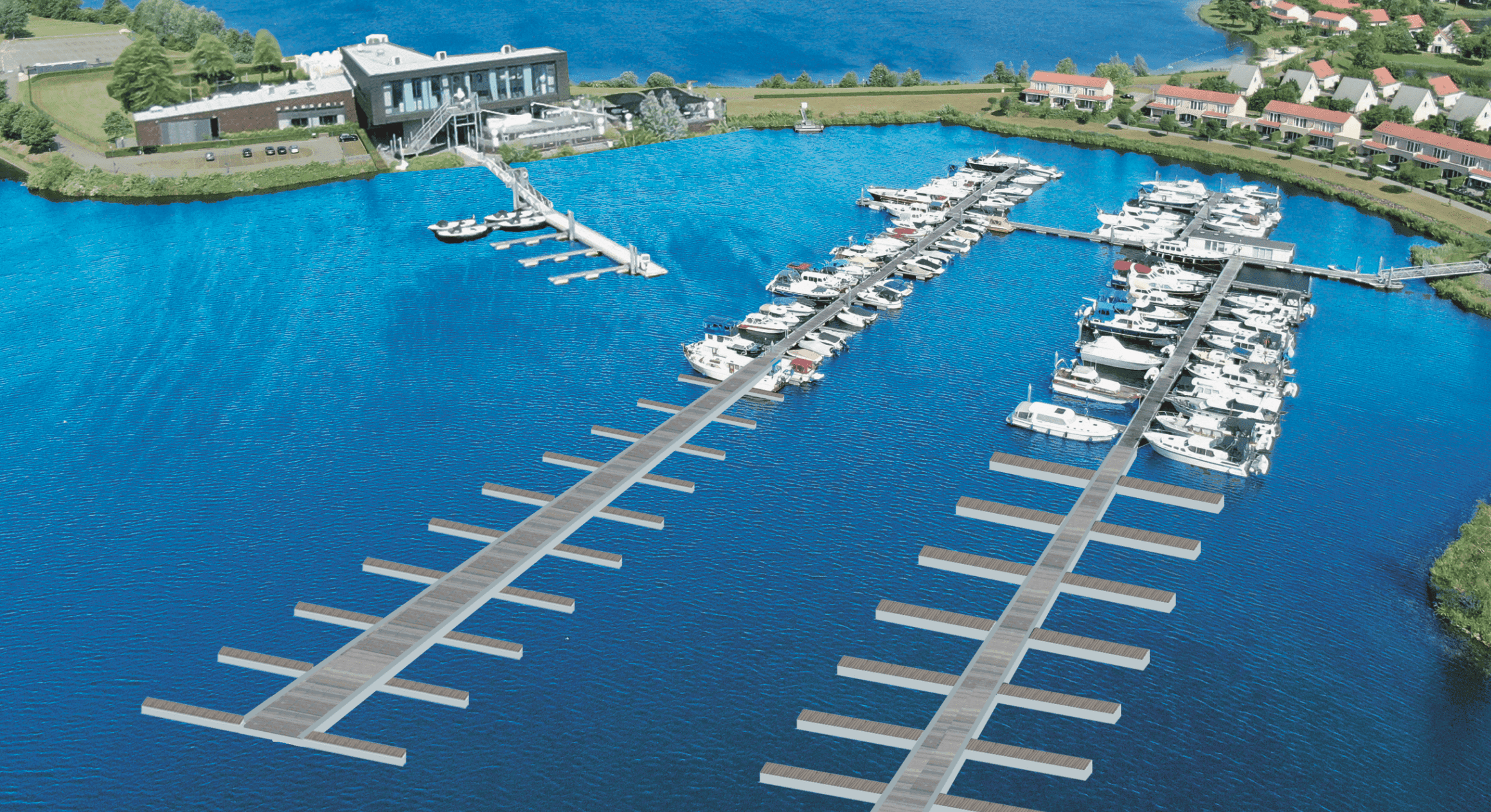 Jachthaven Boschmolenplas Jachthaven Boschmolenplas aan de Maasplassen bij Panheel