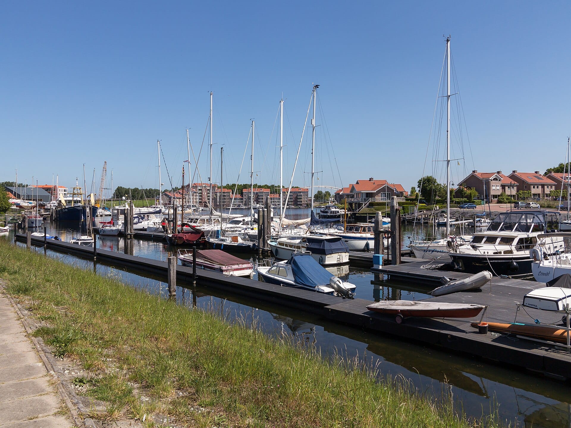 Jachthaven in Tholen aan de Oosterschelde